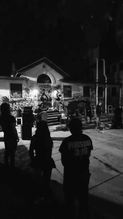 We played The Skatepark of Baltimore. No venue. No permits. Hampden folk are good people for not calling the cops.