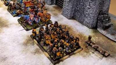 The Bretonnians ride out to once again repel the encroaching Orc & Goblin menace...