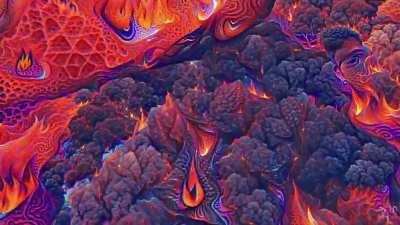 Gaea, a neural net generated journey through nature