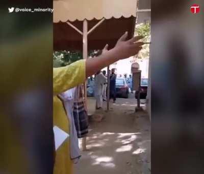 The mother of a 13-year-old tries to meet her daughter as she appears in court regarding her decision to convert to Islam and marry a 44-year-old man from her neighbourhood