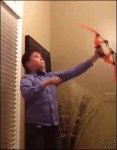 When you try to become Hawkeye but become Nick Fury instead