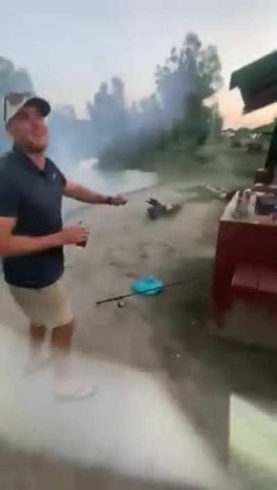 WCGW lighting fireworks!