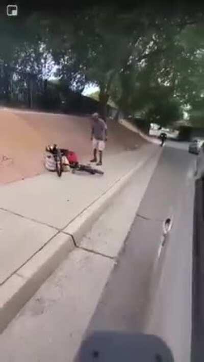 Stole his bike so he went to get it back