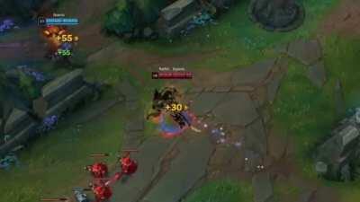 This is how Rengar mains see when they see alone enemy