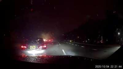 Never underestimate the stupidity of other drivers, or the usefulness of a dashcam.