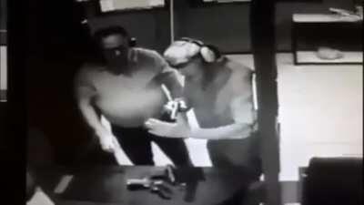 Idiot shoots his hand