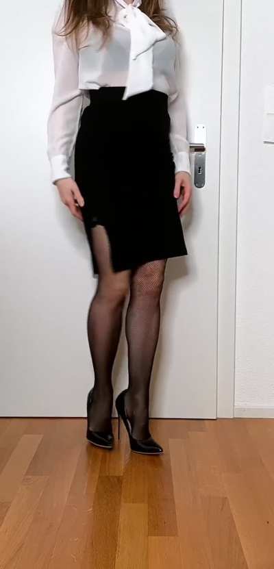 My pencil skirt might distract you a bit…