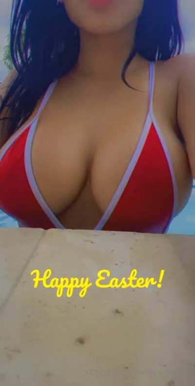 Easter bunny arrived