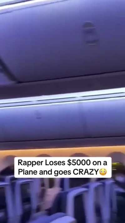 Rapper loses 5k on a plane!