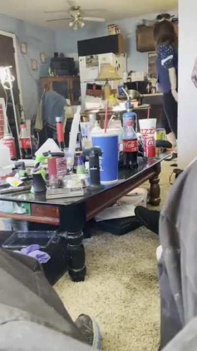 Permatoasted chick at my homies house today, nobody even knew who she was.