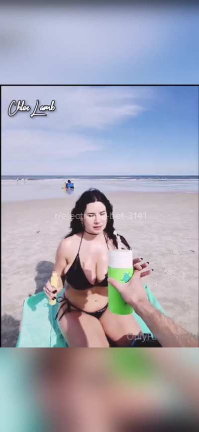 Mommy's Assistance at the Beach