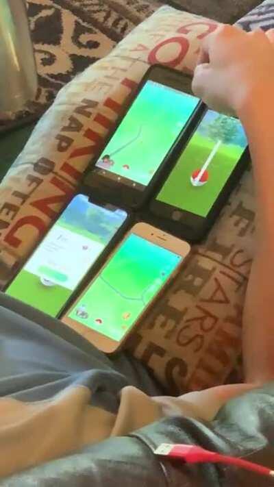 Is my 44 year old brother a Pokemon Go addict??