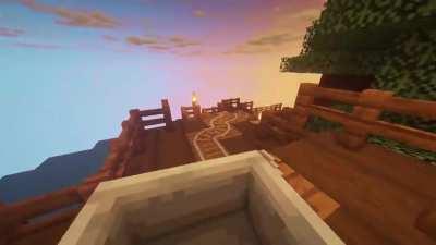 This is a rollercoaster I built. Probably the best thing I've ever built in Minecraft.