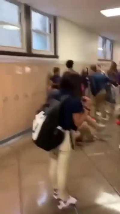 Leaked: Exclusive security cam footage of Ref Aubrey Edwards' involvement in the AEW locker room brawl.