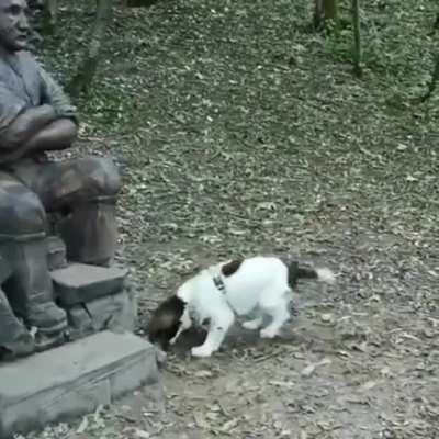 Man has no manners smh...