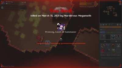 The boss was like 2 tiles away from me :(