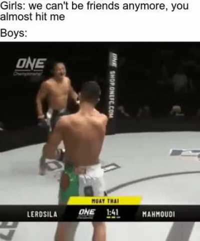 Nice one you almost decapitated me