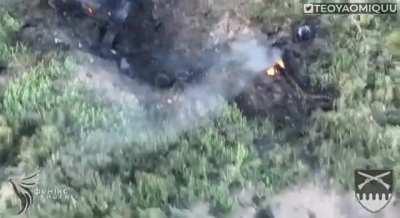 UA POV: Additional footage of the Ukrainian 32nd Brigade repelling an attack by a Russian armoured formation near Novoselivske.