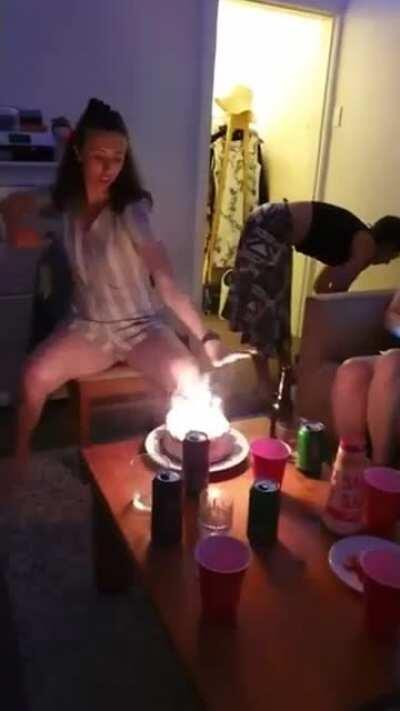 Air bending your birthday cake.