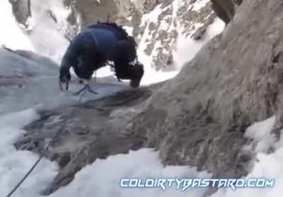 Climber saved by hikers from certain death