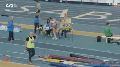 Clara in the 2025 U23 Short Track Spanish Championship