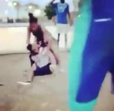 She dropped this dude Becky Lynch style