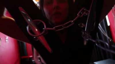 Banged on the Saint Andrews Cross [F] [M]