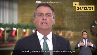 Desmentindo o pronunciamento de Natal...