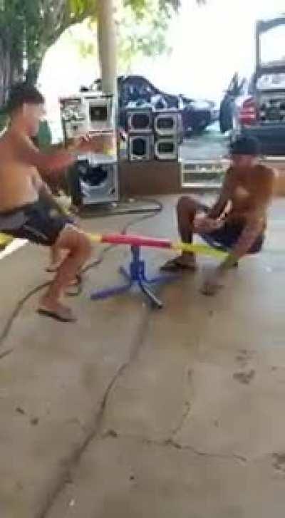 WCGW if I try to do a seesaw flip after a few drinks