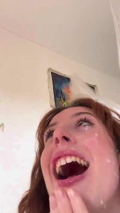 I was a good girl, so daddy treated me to his hot cum