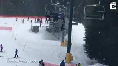 Quick thinking teens save little boy dangling from ski lift