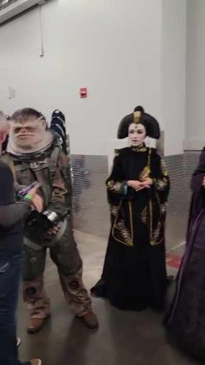 Some behind-the-scenes video taken just before the cosplay contest at SWC in Anaheim.
