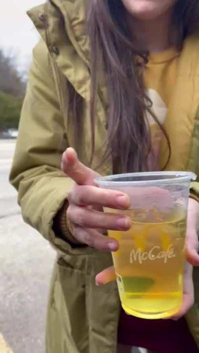 Almost filled the whole glass ;)