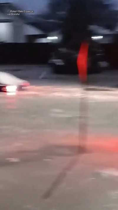 Flooded Detroit Neighborhood Turn into Ice