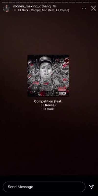 Dthang (OTF) posts Comepition by Lil Durk, in response to people saying Durk never dissed Duck when he was Alive