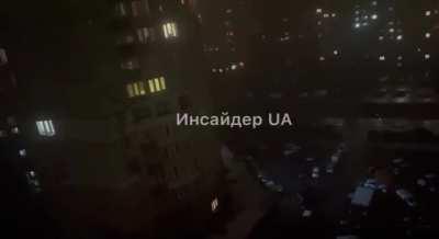 The power is back on in Kyiv. People sing the national anthem.