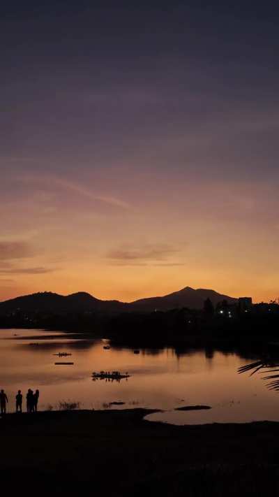 Evening calm by the lake