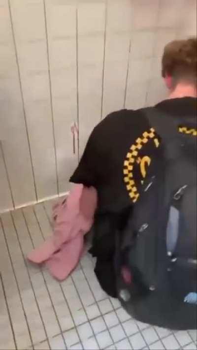 acting condescending after spraying water on someone.