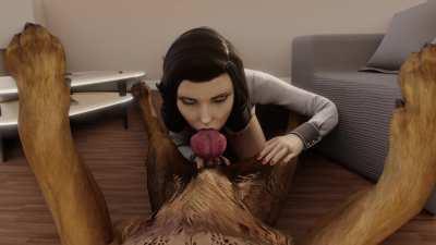 Elizabeth sucking dick (Vulpeculy)