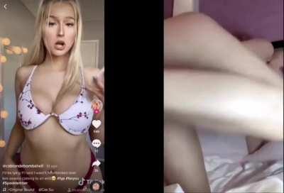 TikTok vs. Reddit 😏 ( Her Free Album In Comments )