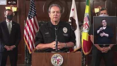 LAPD Chief Michael Moore just said that George Floyd's 