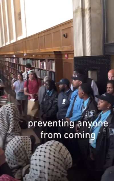 Columbia students stage protest in library and then are trapped and assaulted by campus security