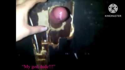 Big cock left flopping like a fish…asshole…