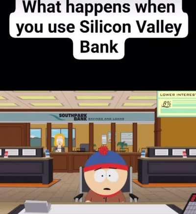 Banks are going down with your money.