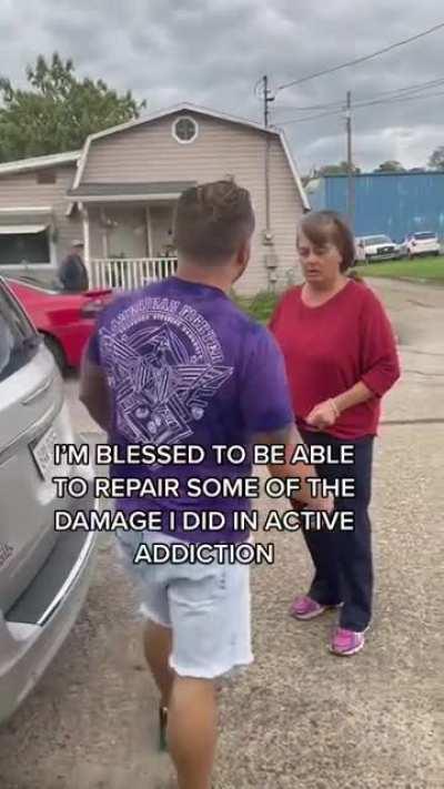 after spending 15 years in prison, mom sees her son free and sober