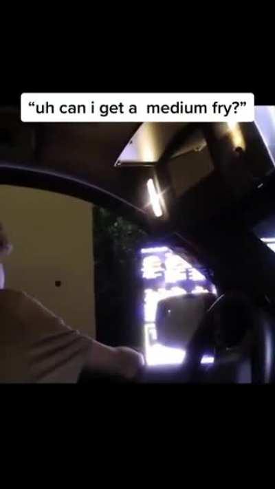 Ordering Medium Fries Turns Double-Extra Gae