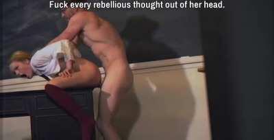 Rebellious school girl gets put in her place. [Uniform] [Rough]