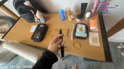 Cinna getting ready for streamer awards- December 2025