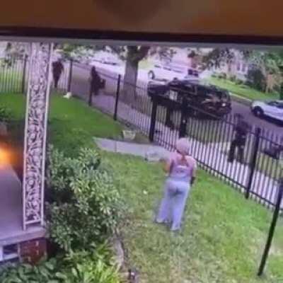 A Detroit police officer shot someone’s dog that posed no threat inside its own fence after he lost control of his own K9.