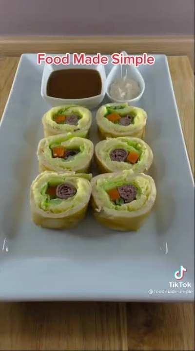 British sushi rolls